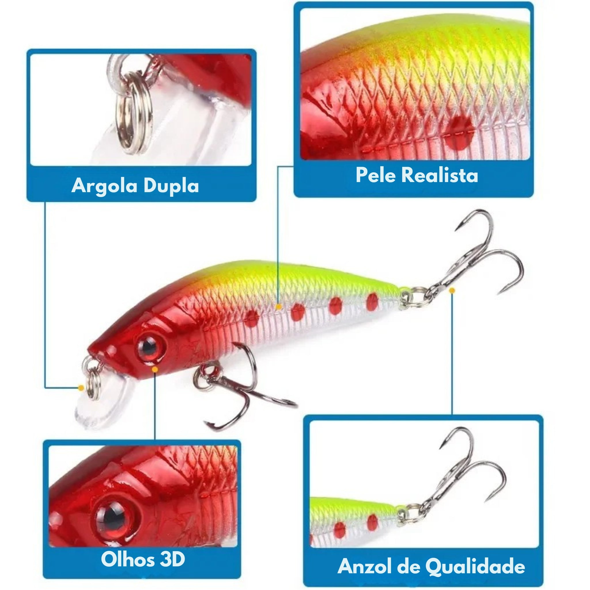 Aorace Minnow Isca De Pesca 70mm 8g 3D Olhos Crankbait wobbler Plástico Artificial Isca Dura Equipamento De Pesca